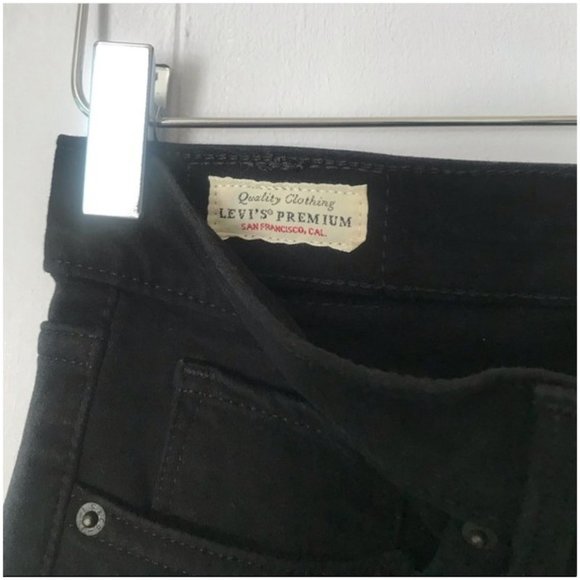 LEVI'S BLACK 311 SHAPING SKINNY DENIM JEANS 28 - Picture 6 of 11